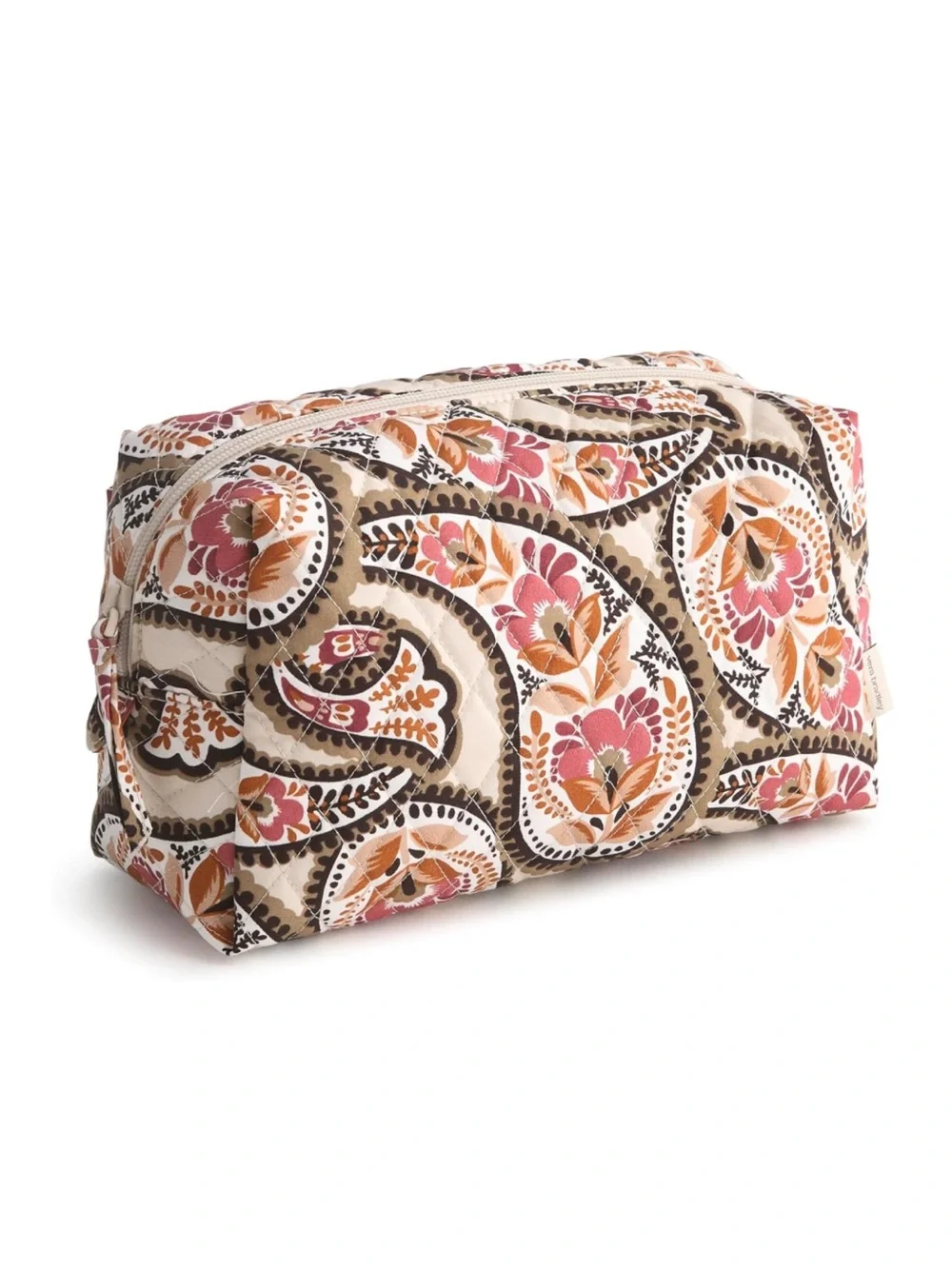 New Vera Bradley Blooming Paisley Large Cosmetic Bag